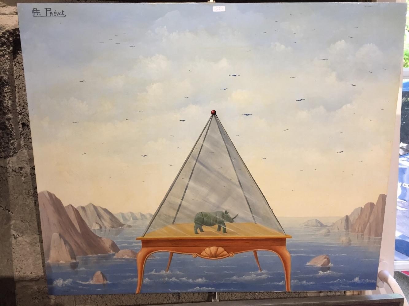 Rhino in the pyramid 