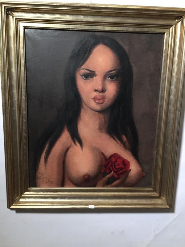 In the name of the rose ( oil on canvas)