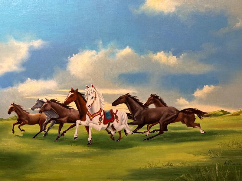 Free at last (enfin libre )( oil on canvas )