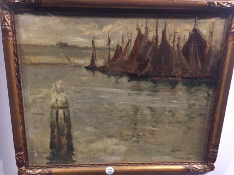 Boats in the harbour of Zeebrugge