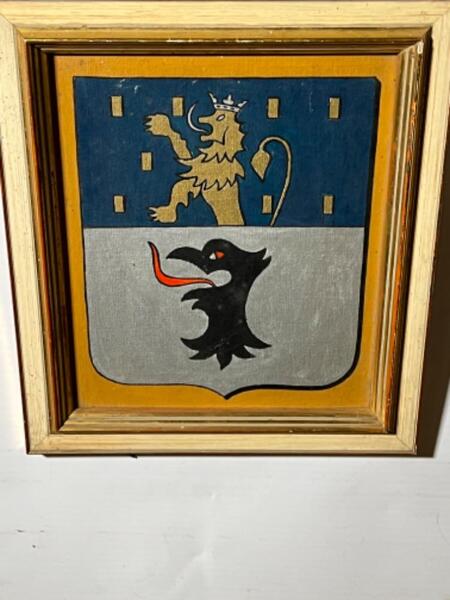 Coat of arms ( oil on panel )