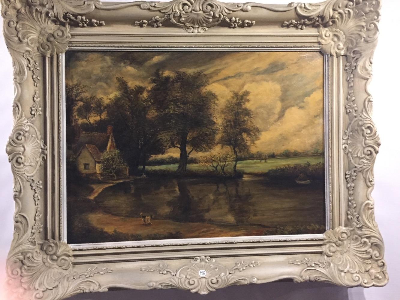 Dog at the riverside 