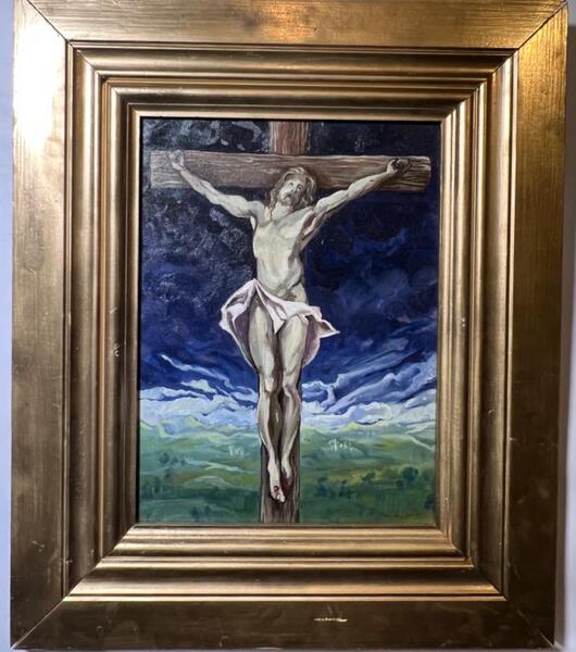 Jesus  ( oil on canvas )