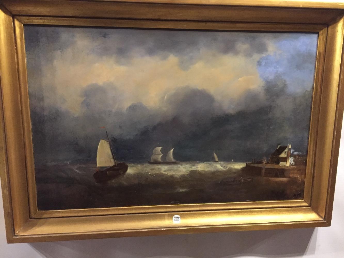 Sailing boats at sea