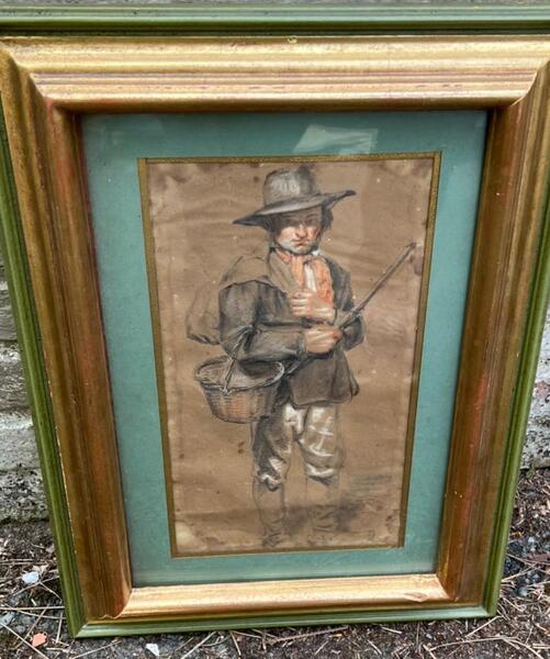 The happy hunter ( drawing )