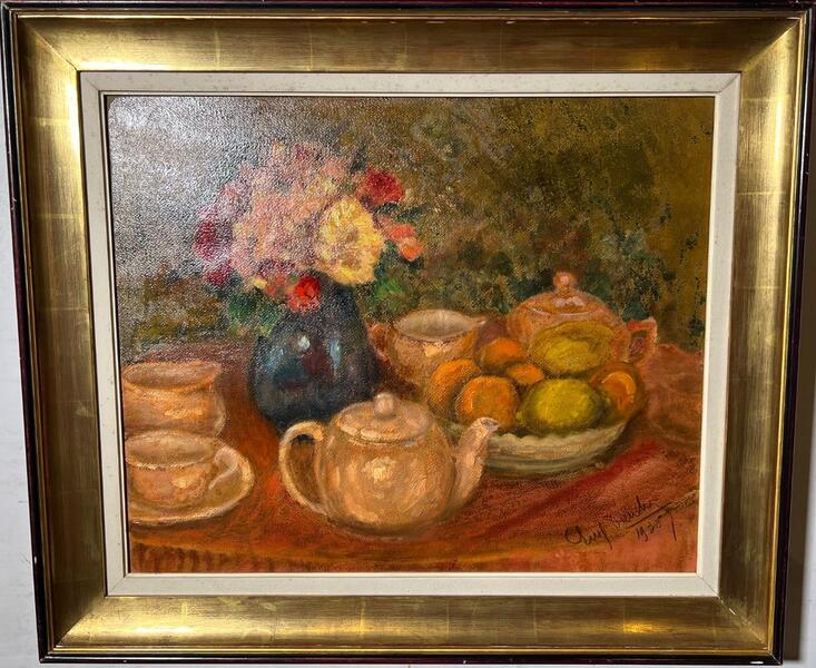 Breakfast ( oil on panel )