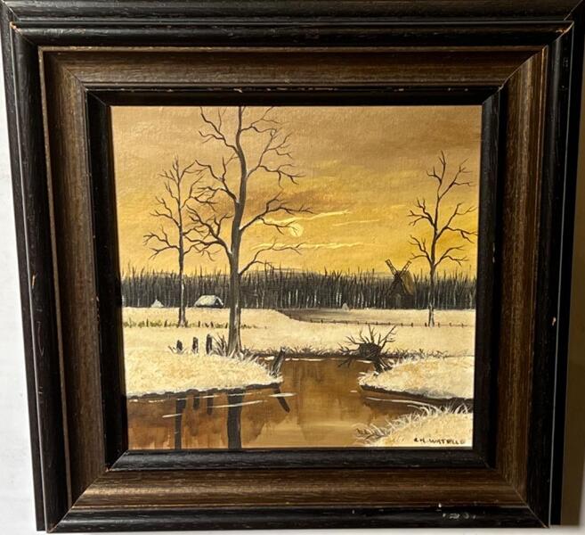 Wintertime ( oil on canvas )