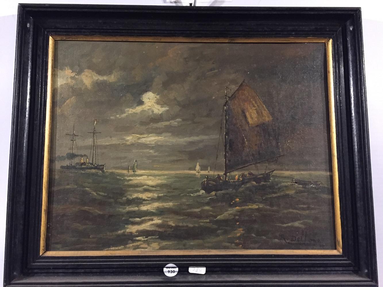 Ship leaving the harbour