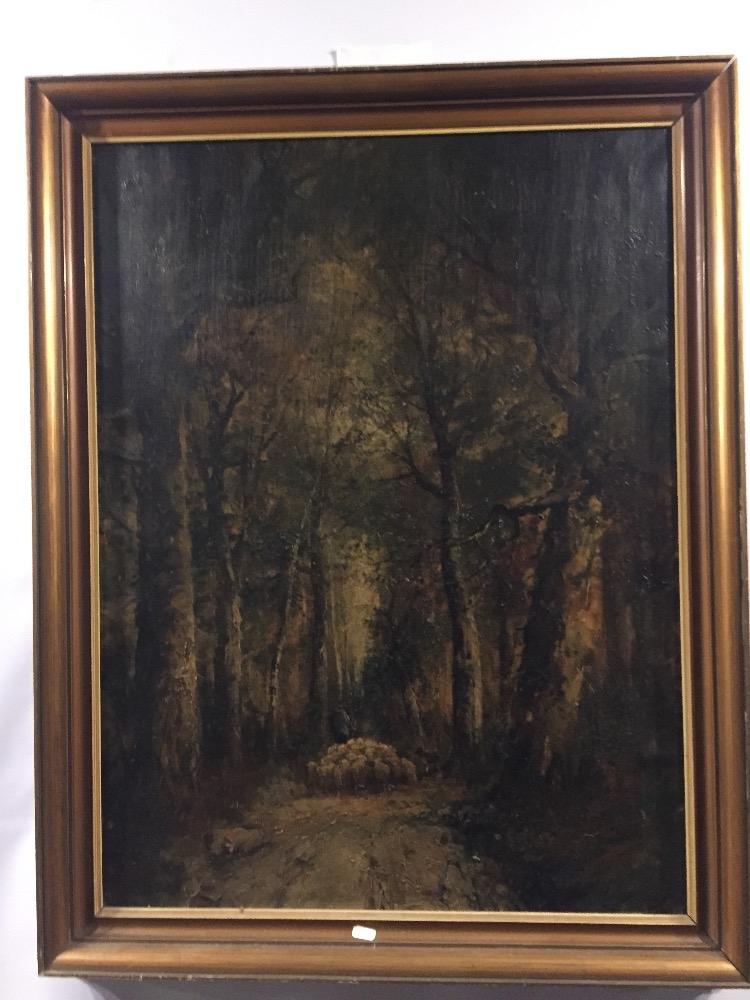 Shepherd with his sheep 