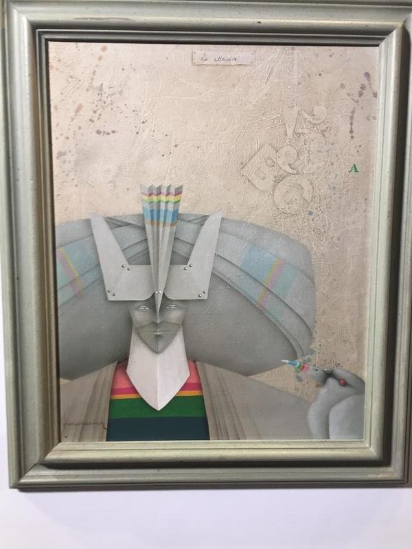 The magician ( oil on canvas )