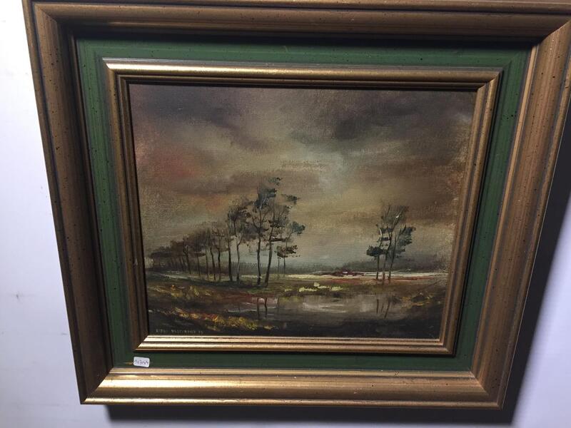 Riverlandscape ( oil on canvas)