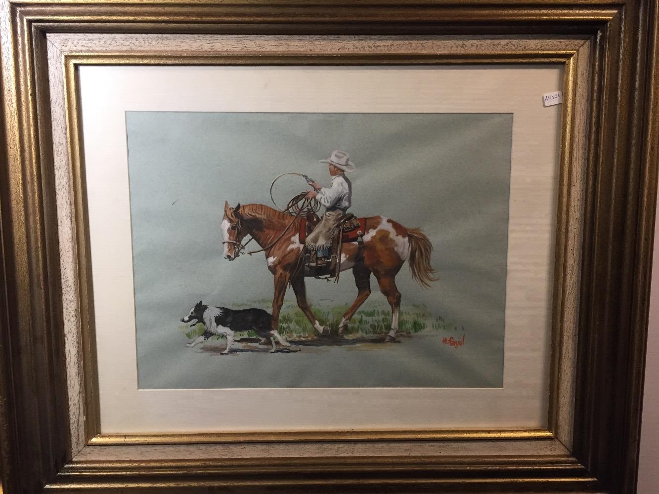 The cowboy and his dog