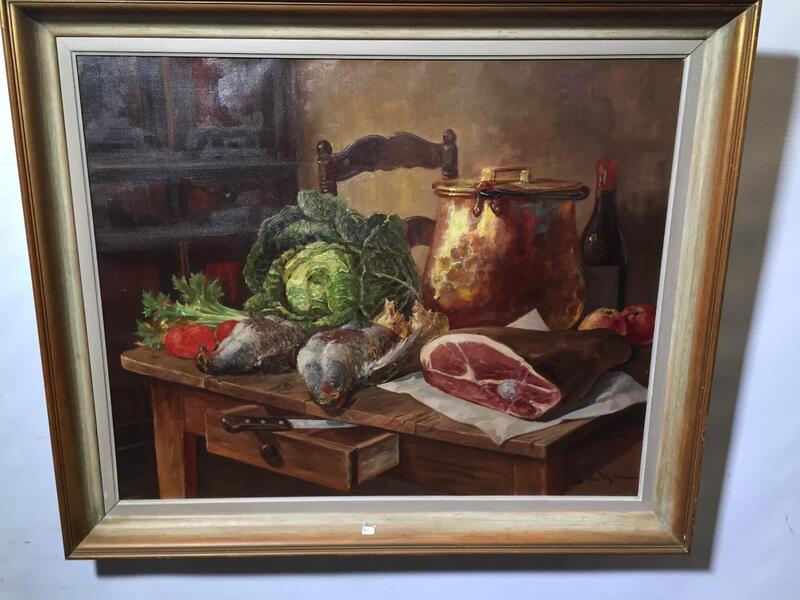 Stillife with game ( oil on canvas)