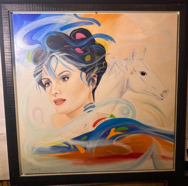 Lady Godiva ( oil on canvas)