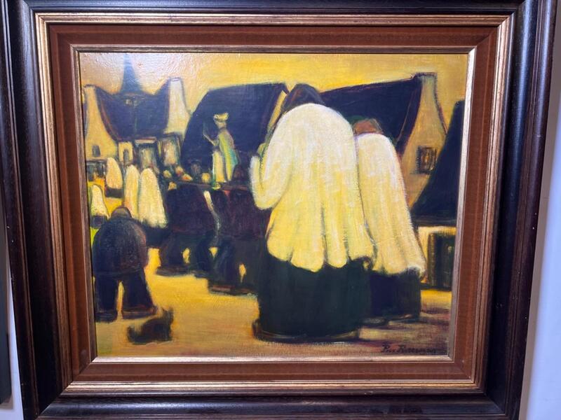 The procession ( oil on panel )