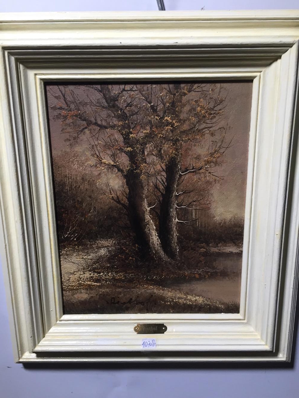 Wintertime ( oil on panel )