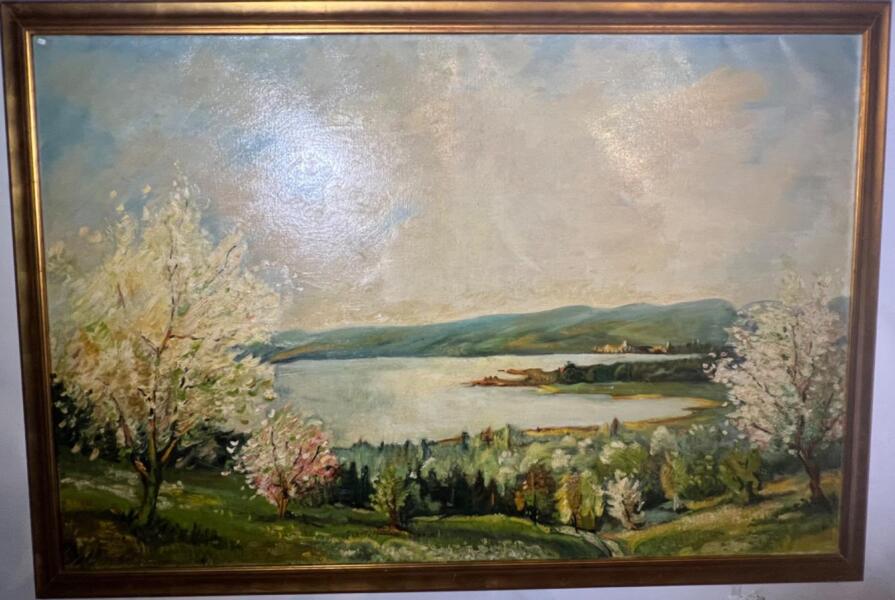 Spring in Scotland ( oil on canvas )