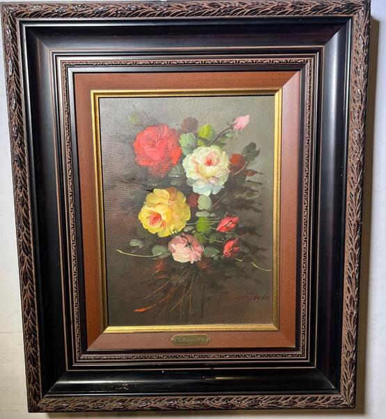 Stillife with flowers ( oil on canvas )