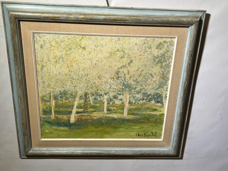The orchard in the summertime (oil on canvas )