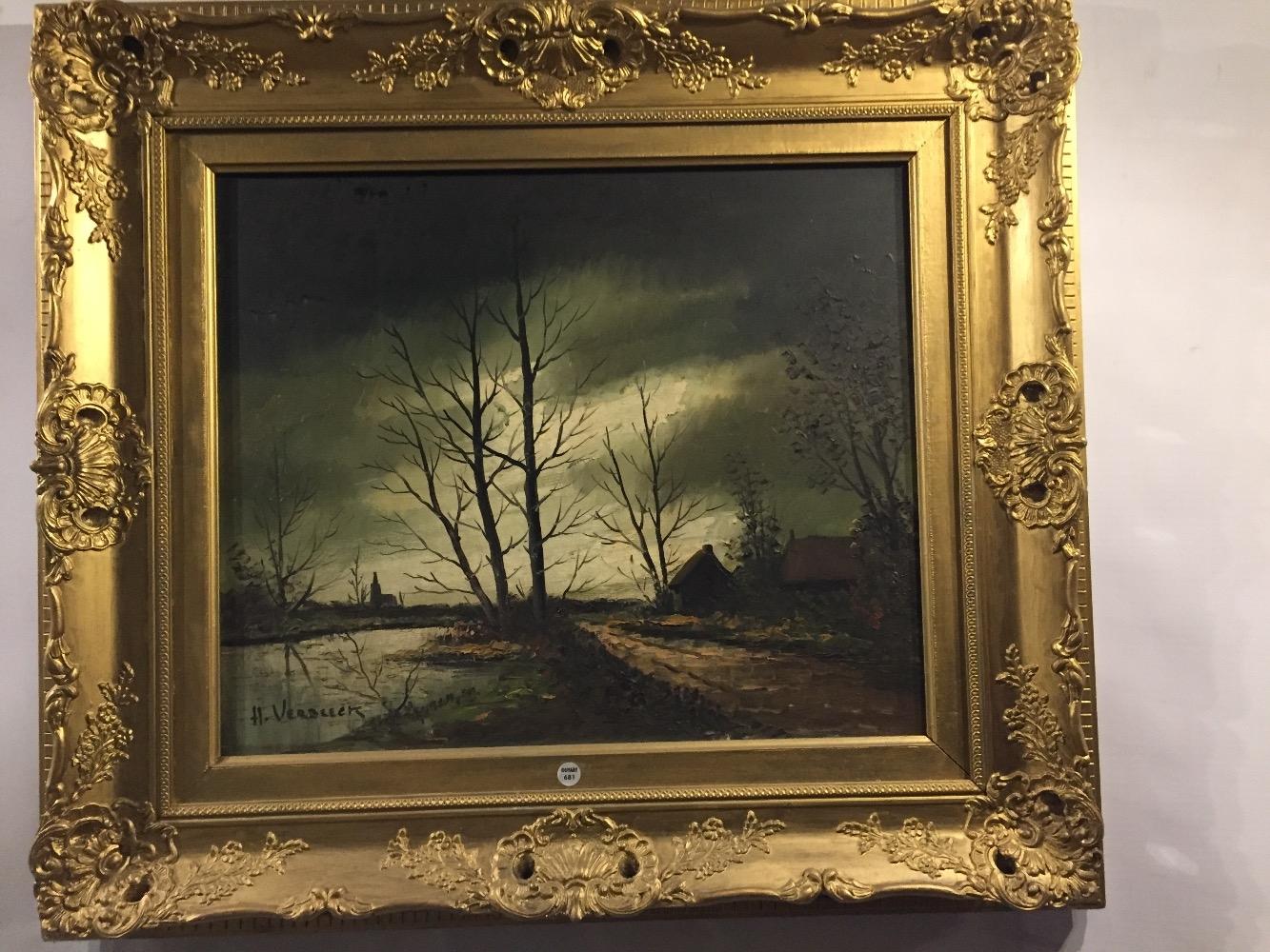 Village in the evening